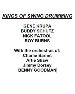 KINGS OF SWING DRUMMING