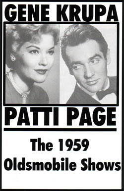 Gene Krupa ~ Patti Page The 1959 Oldsmobile Shows